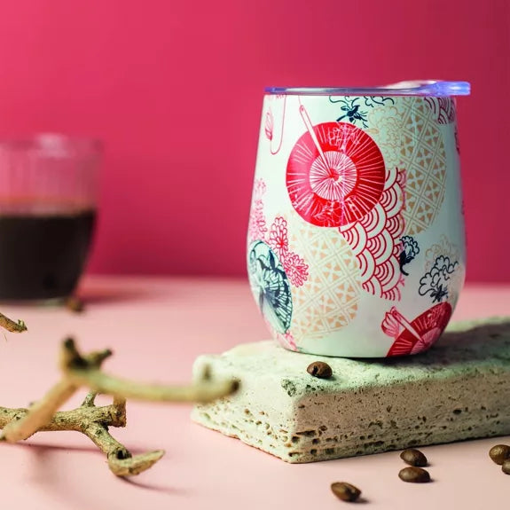 Tazza termica 'Floral Kimono'
